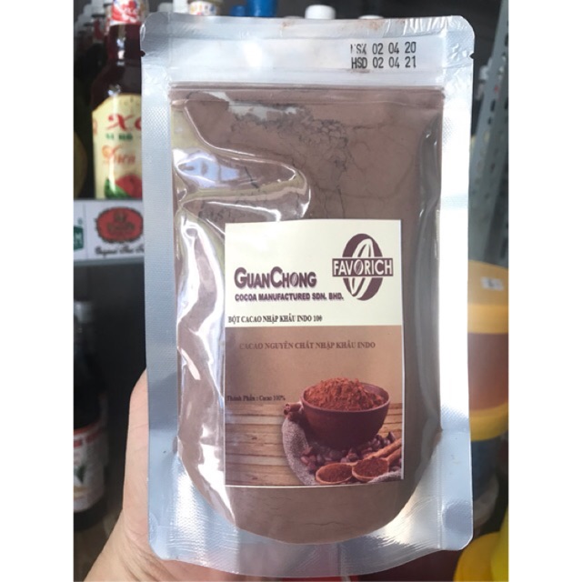 Bột Cacao Nguyên Chất nhập khẫu Indo - 100Gam