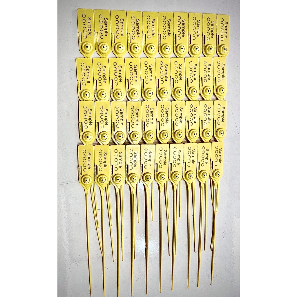 Combo 100 dây niêm phong nhựa dài 23cm khóa kim loại (Dùng niêm phong hải sản, tag quần áo, máy ATM, máy game.......)