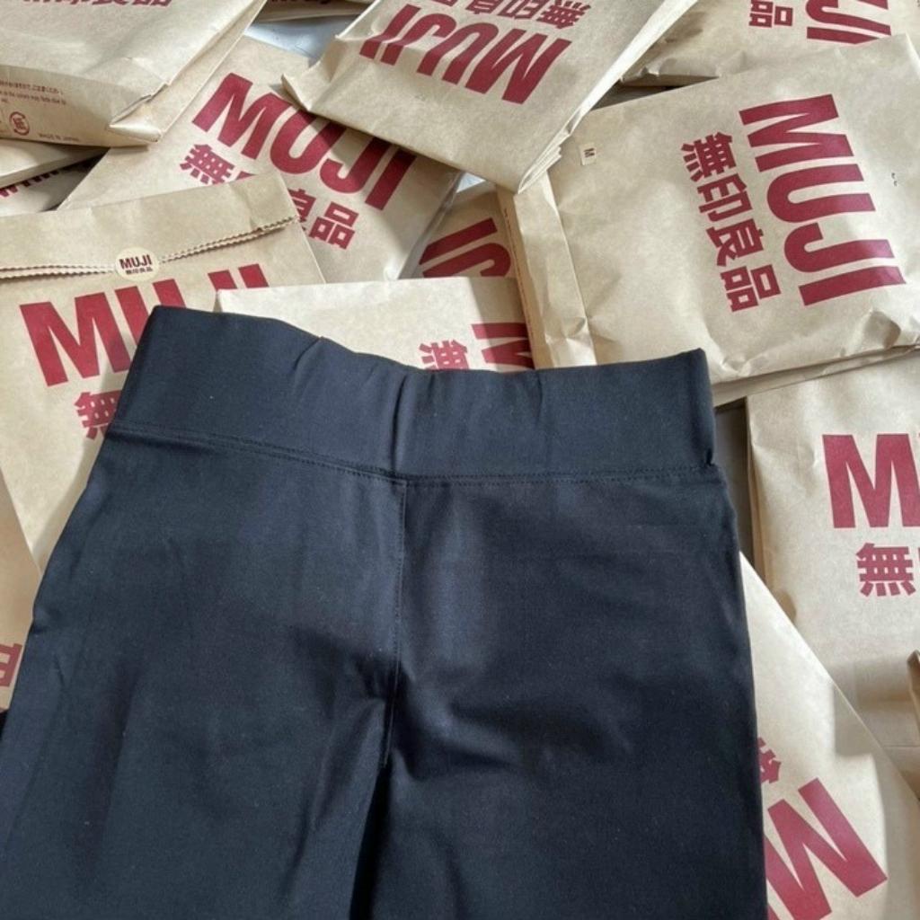 Quần Legging Xuất Nhật Chất Cotton Siêu Co Giãn, Dày Dặn Cạp Cao Tặng Kèm Túi Giấy