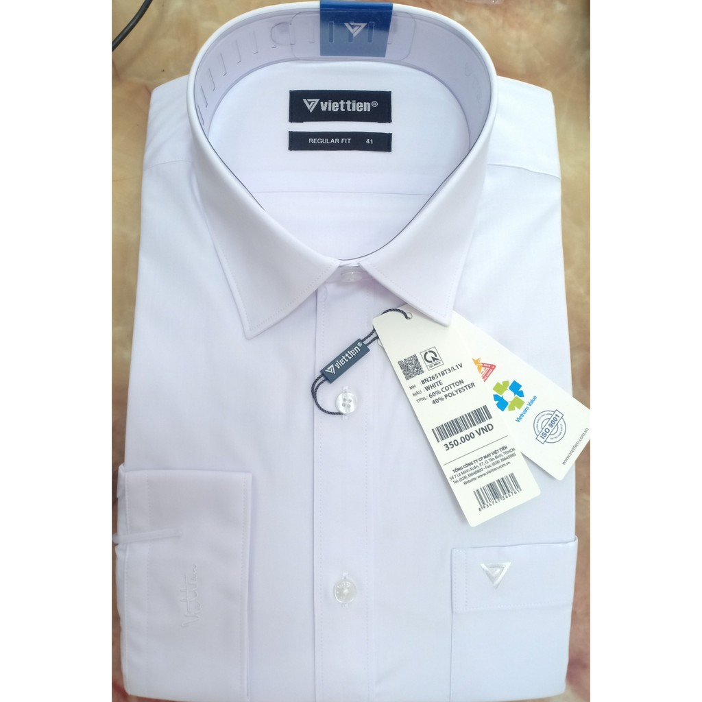 Áo sơ mi trắng Việt Tiến (giá mác 350k) | BigBuy360 - bigbuy360.vn