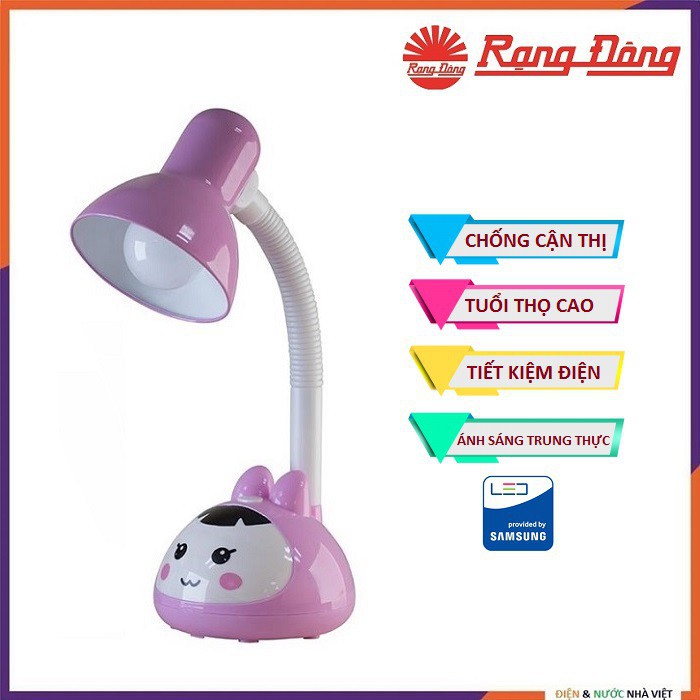 Đèn bàn đèn học LED 5W bảo vệ thị lực chống cận thị Rạng Đông hình thú dễ thương RD- RL27 tiết kiệm điện năng