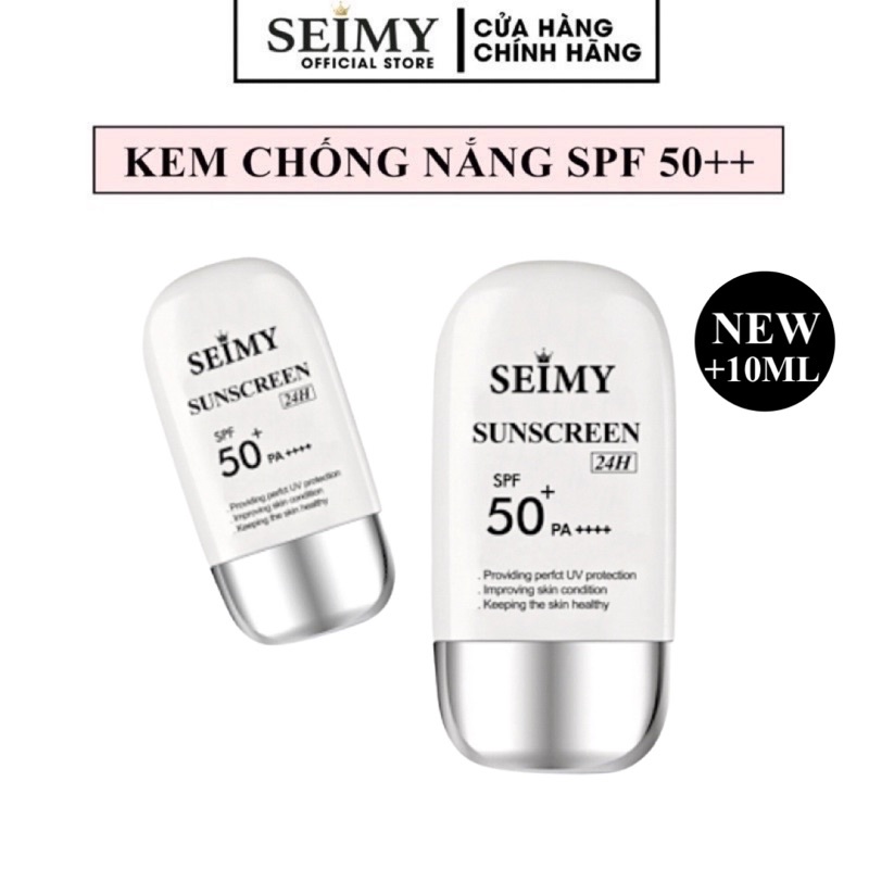  Kem chống nắng dưỡng da dưỡng trắng Seimy - Sunscreen 24h da mặt