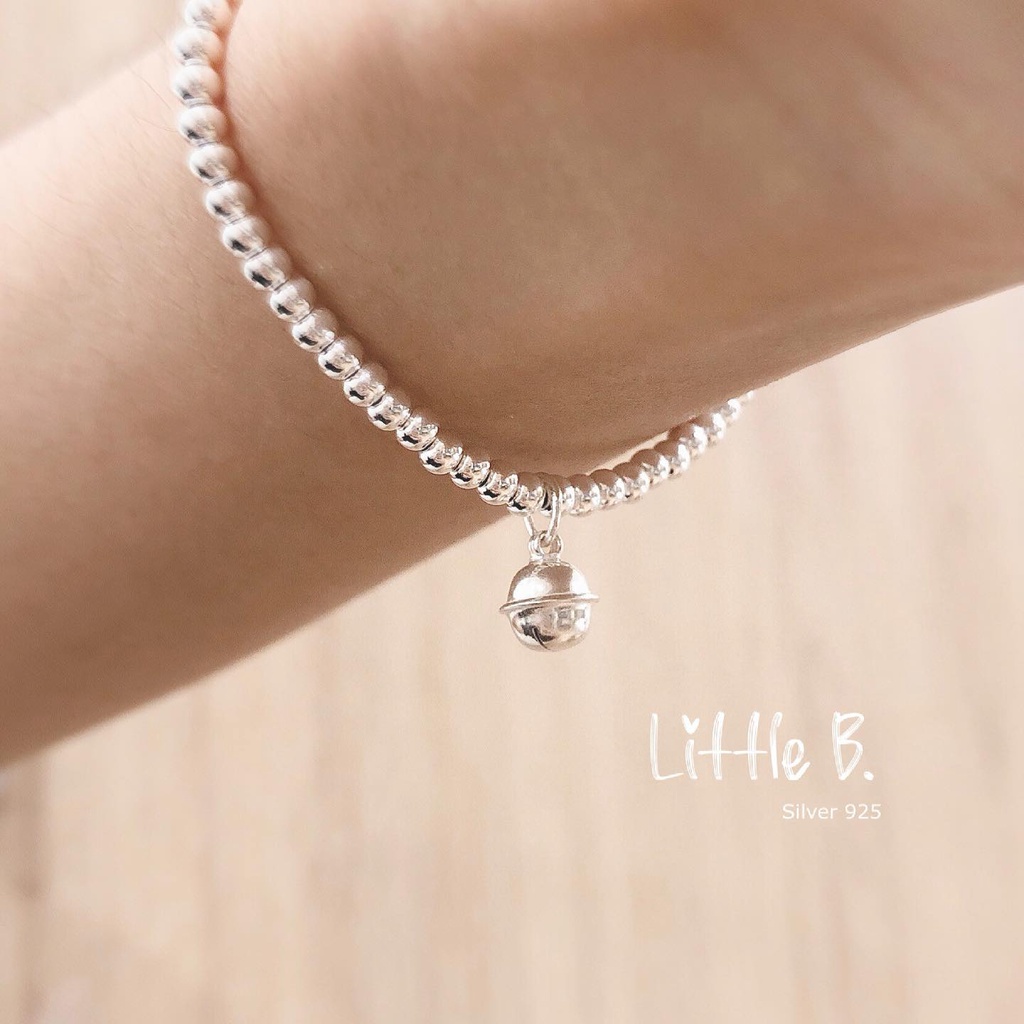 Little B - Vòng tay bạc gắn chuông và Thỏ