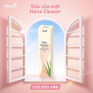 Sữa Rửa Mặt Hana Cleanser Hanayuki - mini 76gam