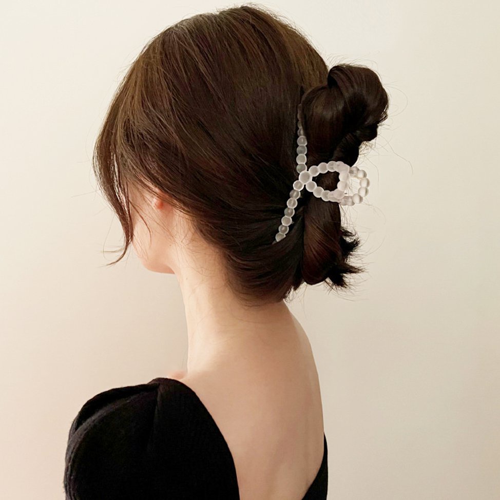 Kẹp tóc bằng nhựa acrylic thiết kế đơn giản thời trang hè