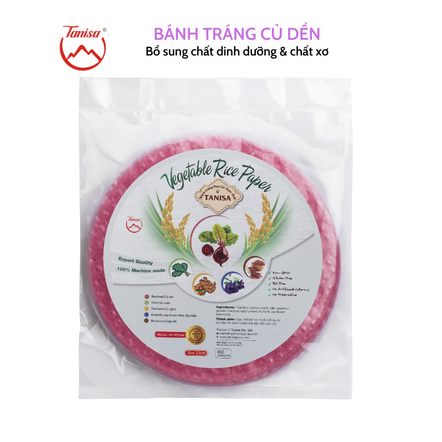 Bánh tráng cuốn rau củ siêu dẻo, bổ sung chất dinh dưỡng, làm bánh tráng chả giò, gỏi cuốn, an toàn VSTP