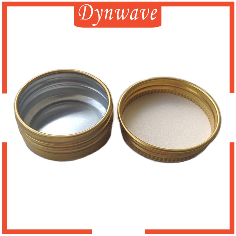 [DYNWAVE] 24Pcs 15ml Tin Cans Screw Lid Round Aluminum Case Containers Versatile Uses