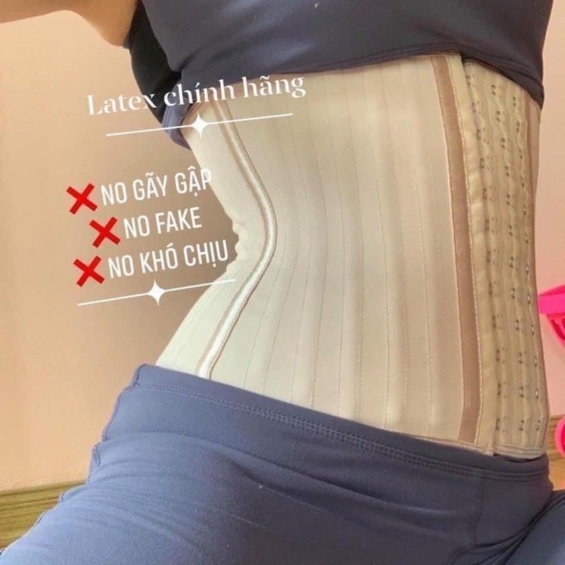 Đai nịt bụng latex chính hãng 25 xương Hy Lạp, cao gừng Hoàng Cung