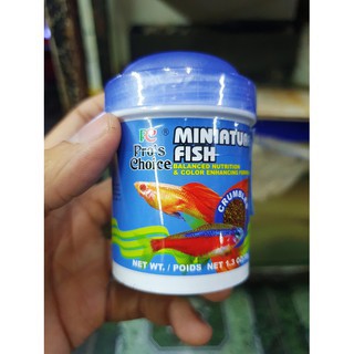 Thức ăn cho cá nhỏ Pro's choice miniature fish lọ 38G