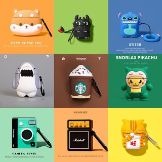 [Hàng Mới Về] Vỏ Bảo Vệ Tai Nghe Airpods Case Airpods Thế Hệ 1&2 Siêu Cute Bằng Sillicone Dẻo