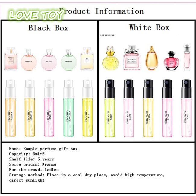 Nkodok 5 Cái / Bộ Nam Nữ Nước Hoa Xách Tay Bộ Nước Hoa Hương Nước Hoa Mẫu Hộp Quà Tặng