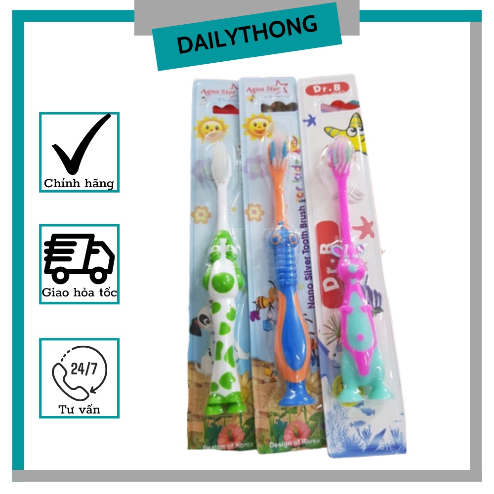 Bàn chải đánh răng cho bé AQUA STAR (3 - 10 Tuổi) - lẻ 1 cây