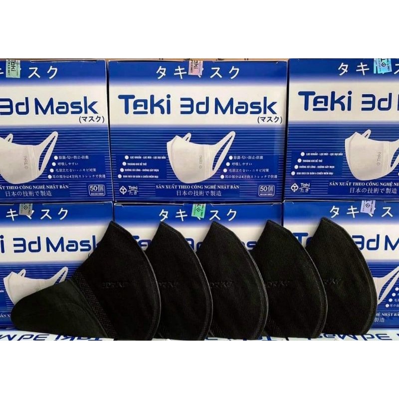 Khẩu trang y tế 3D Mask màu ĐEN , 3D Mask ĐEN