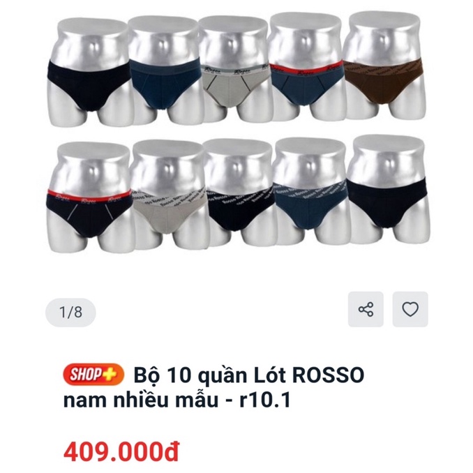 Quần lót Nam TháiLand Rosso chính hãng nhập khẩu