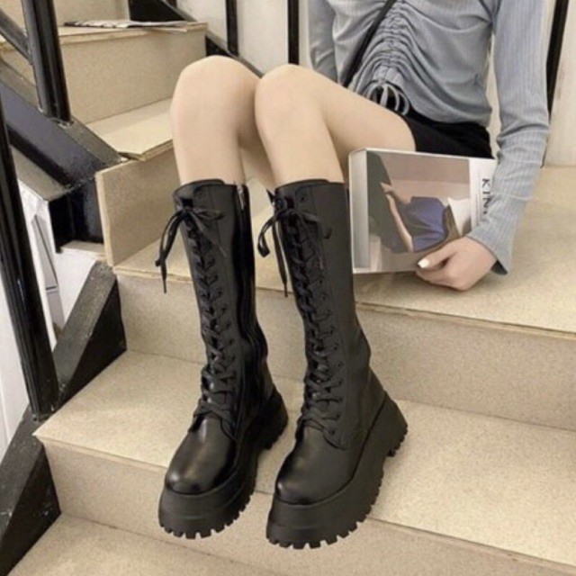 GIÀY BOOT NỮ DƯỚI GỐI 37CM đế dày 5p boots ulzzang