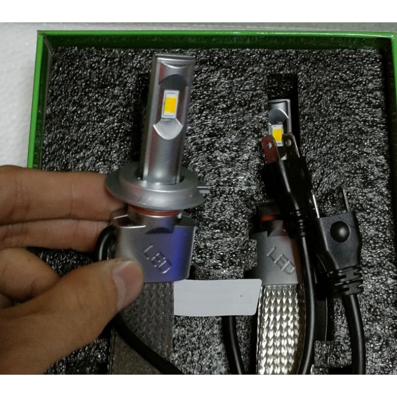 Đèn LED H1, H4, H7,H8,9,11 và 9005,9006 đuôi đồng 2 chế độ trắng-vàng