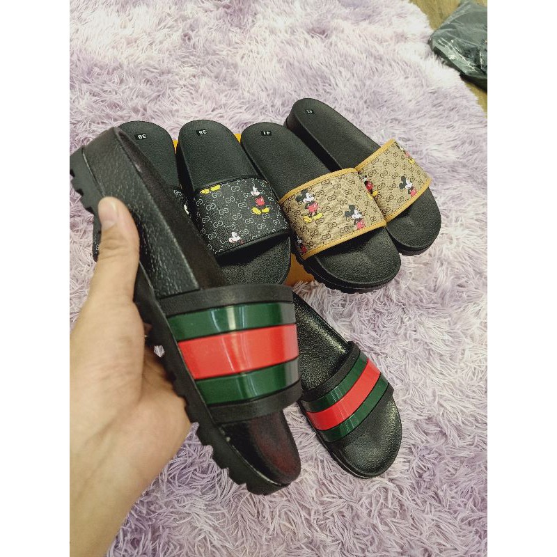 Dép 3 màu quai ngang -Lê Bảo Bình -Hót Trent 2020