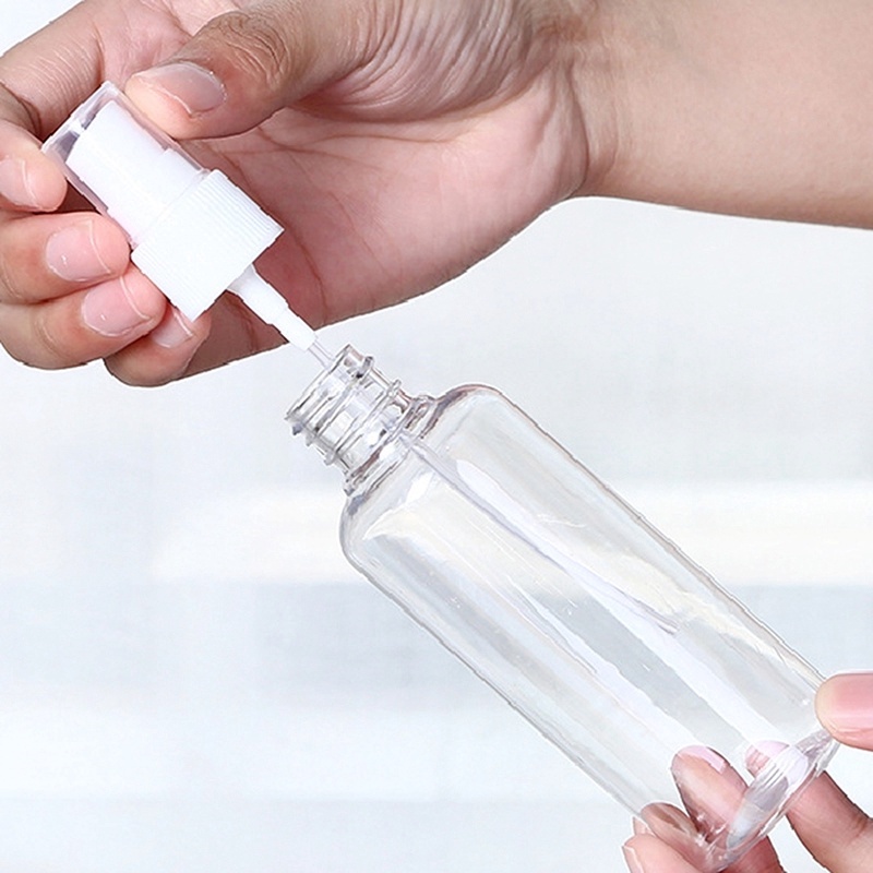 Bình Xịt Nước Hoa Rỗng Bằng Nhựa Trong Suốt 5/10/20/30/50/80/120/150/200/250ml