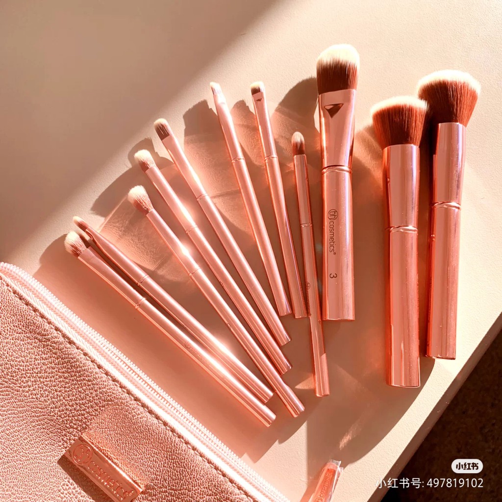 Set cọ BH Cosmetics Metal rose brushes