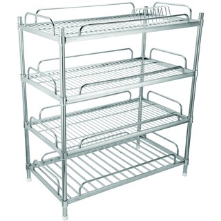 [CHÍNH HÃNG] Kệ inox úp chén dĩa Prota 4 tầng lắp ráp – Bảo hành 12 tháng – Cam kết 1 đổi 1