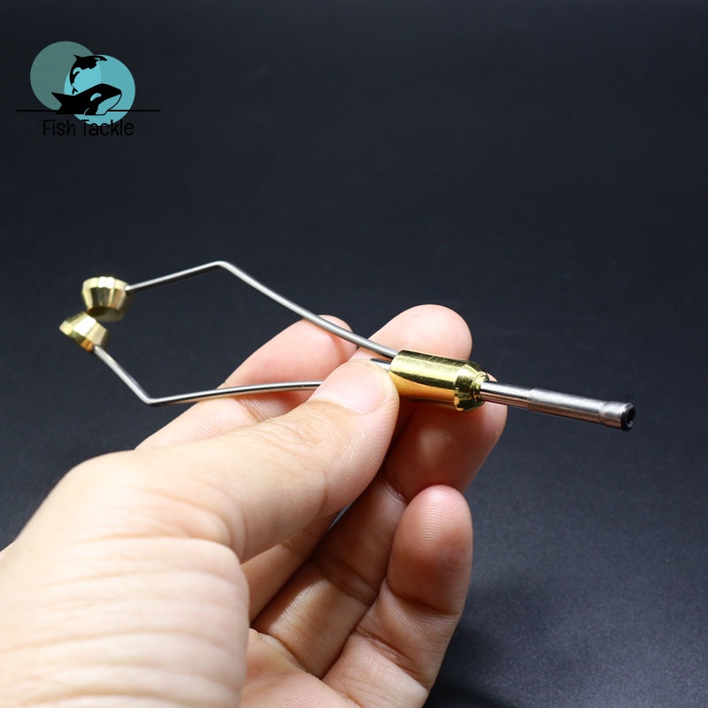 Giá Đỡ Suốt Chỉ Câu Cá Bằng Sứ Màu Đen Đầu Cong / Kích Thước Tiêu Chuẩn