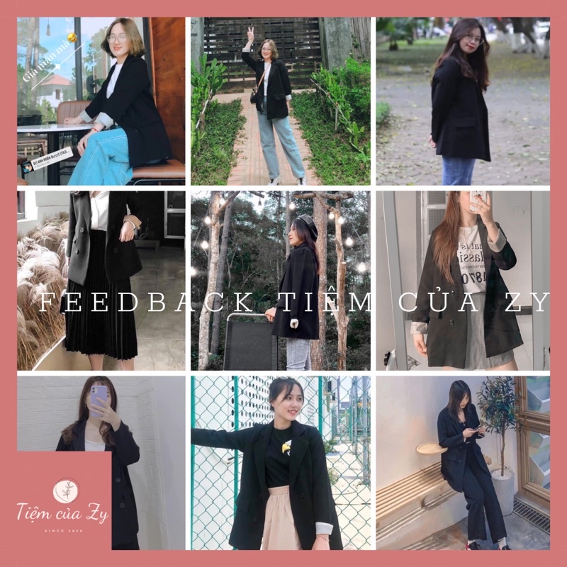 BLAZER ĐEN KOREA 2 lớp [Ảnh thật/video thật 100% kèm Feedback]♥️ | BigBuy360 - bigbuy360.vn