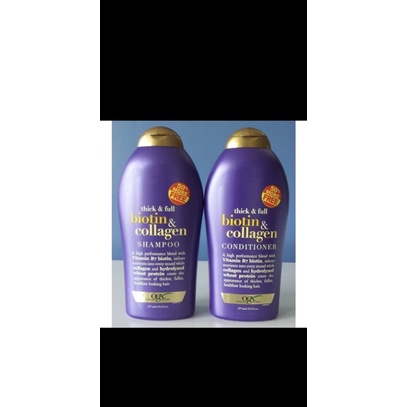 DẦU XẢ MỌC TÓC OGX THICK & FULL BIOTIN AND COLLAGEN CONDITIONER 577 ML