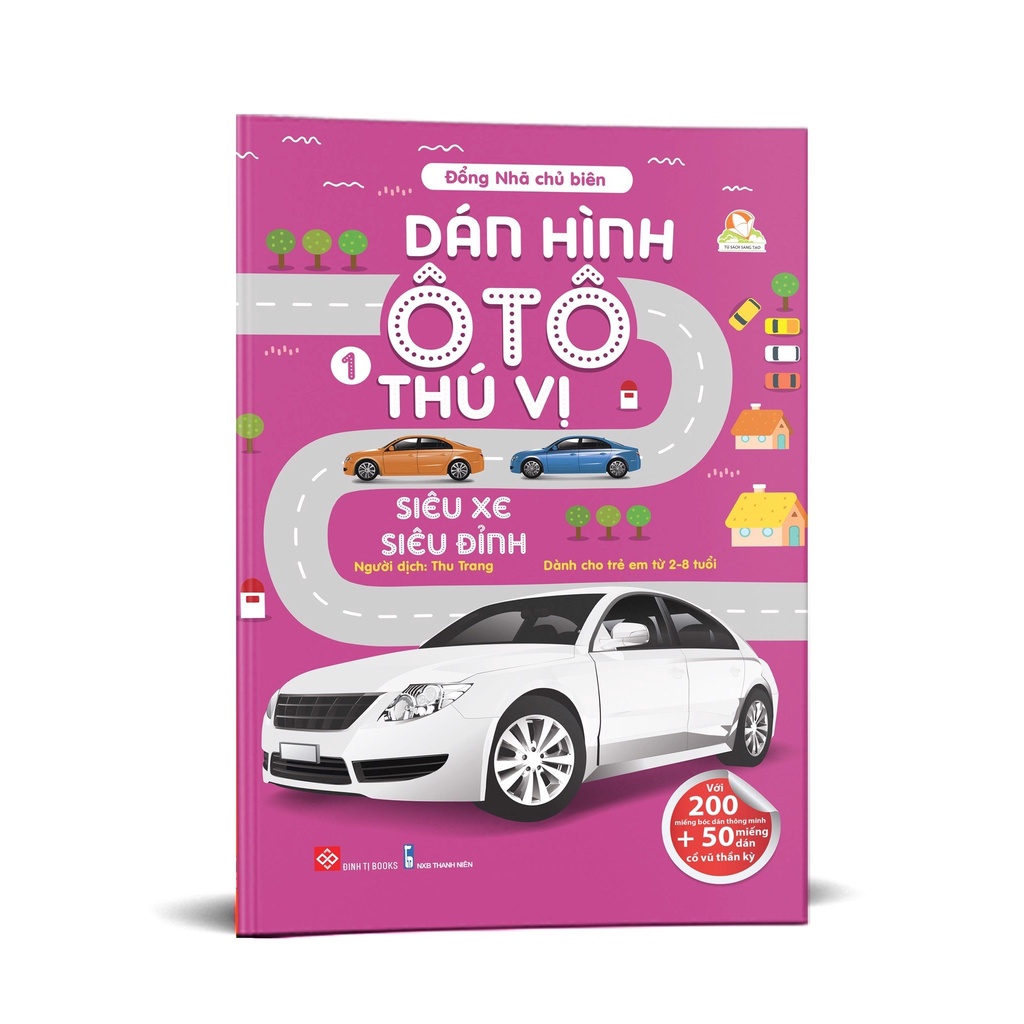 Sách - Dán hình ô tô thú vị (6 Tập)