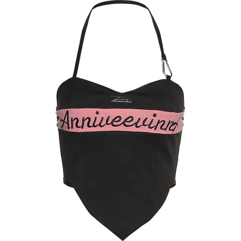 NUZIRO Áo hai dây  hở lưng phong cách Hàn Quốc thời trang mới cho nữ