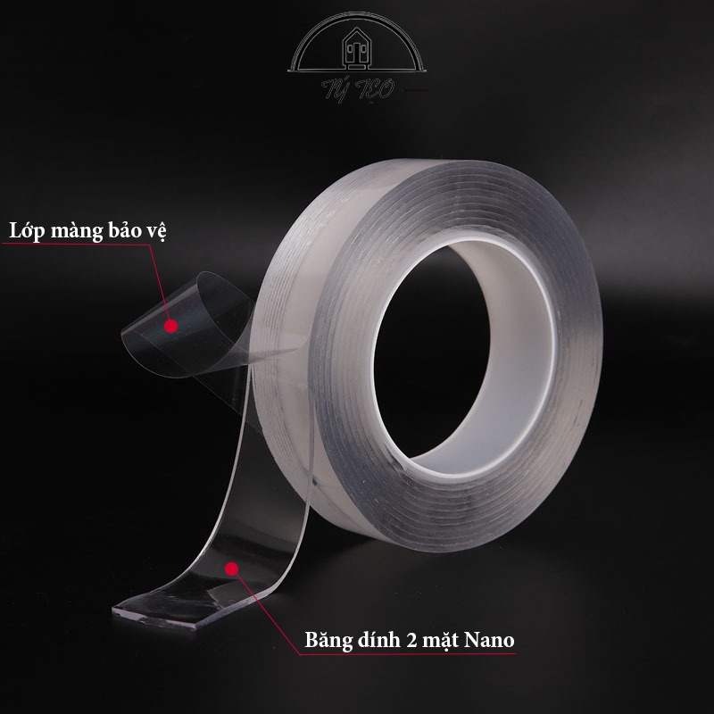 Băng Dính, Băng Keo 2 Mặt 3M Trong Suốt Siêu Dính Mọi Bề Mặt, Tiện Lợi, Đa Năng - Cuộn Dài 3 Mét