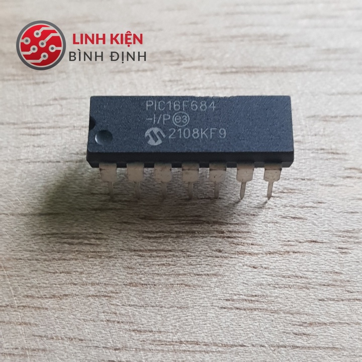 Pic 16F684 - I/P mới chính hãng Microchip