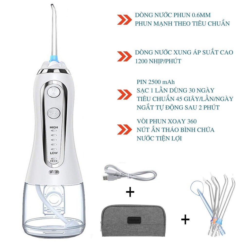 Máy tăm nước H2O FLOSS  HF-6P phiên bản 2022