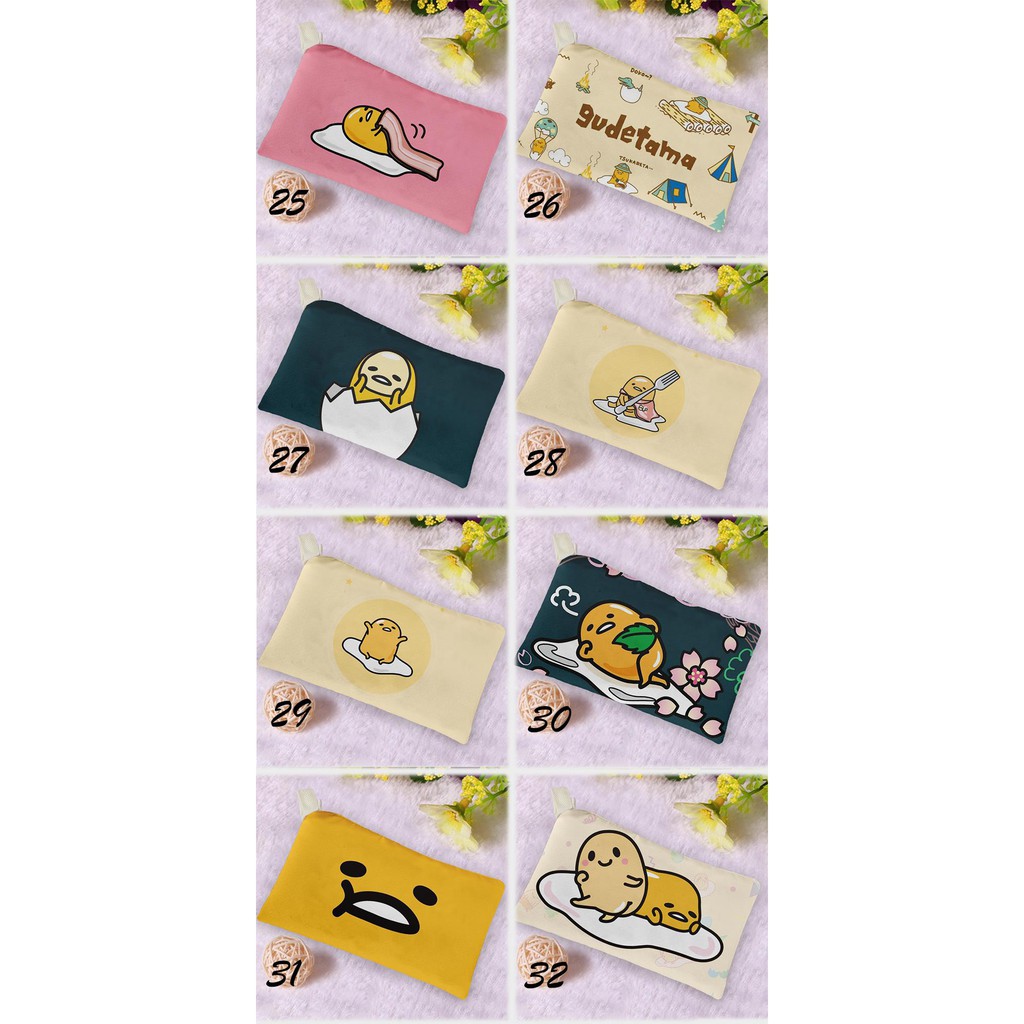 Túi Đựng Bút Hình Quả Trứng Lười Gudetama