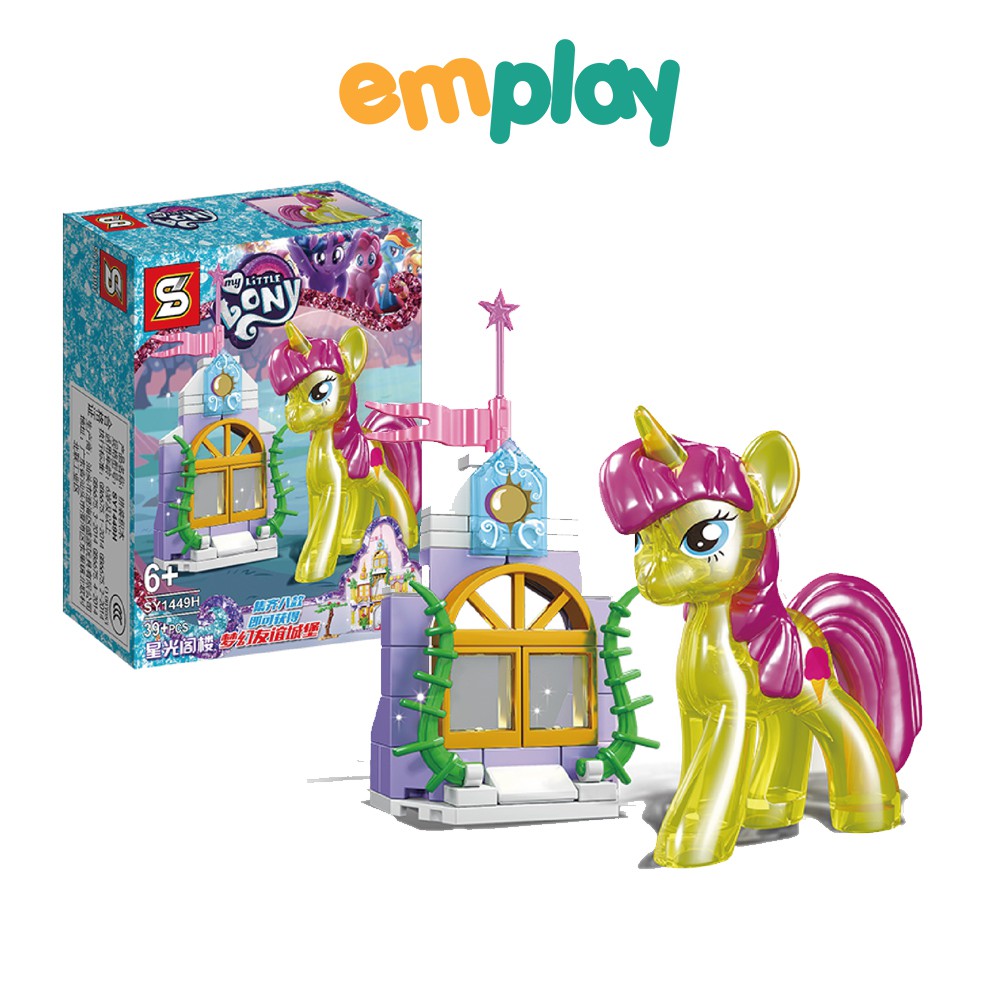 Đồ chơi xếp hình Ngựa Pony Emplay, bộ lắp ráp 17-43 miếng ghép, chất liệu nhựa bền bóng, chắc khỏe, an toàn