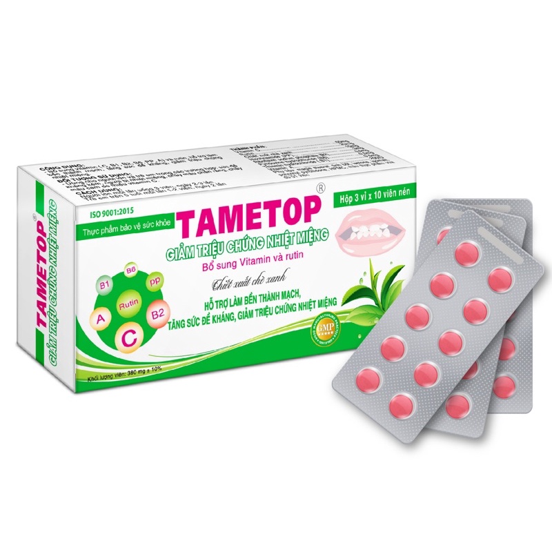 Nhiệt miệng Tametop hộp 30v