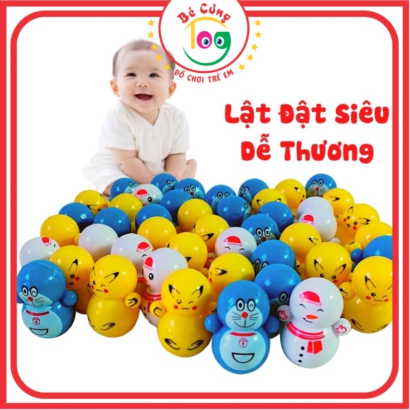 Combo 40, 60, 80, 100 Đồ Chơi Lật Đật Mini Nhiều Mẫu Siêu Dễ Thương Dành Cho Bé