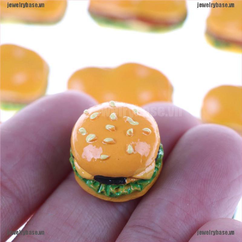 Bộ 2 mô hình bánh hamburgers mini dành cho nhà búp bê