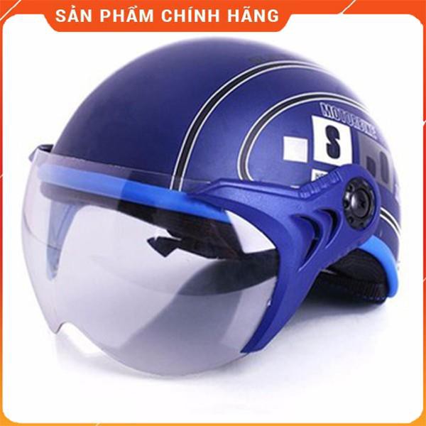 Mũ bảo hiểm nửa đầu có kính chống bụi UV400 - Nón 1/2 đầu SPO thời trang