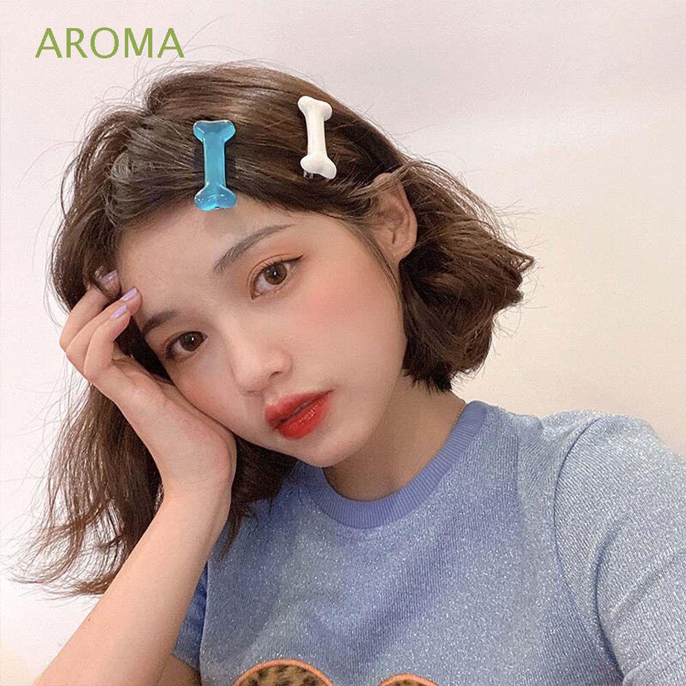 Kẹp tóc hình cục xương đáng yêu nhiều màu sắc phong cách Harajuku Hàn Quốc cho nữ