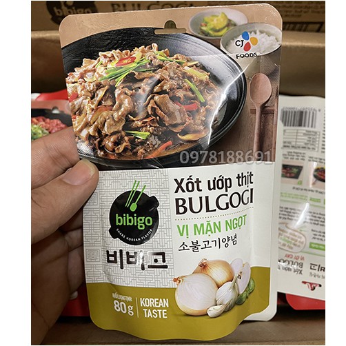 Xốt ướp thịt xào, nướng Bulgogi – Sốt thịt Hàn Quốc Bibigo CJ Foods | BigBuy360 - bigbuy360.vn