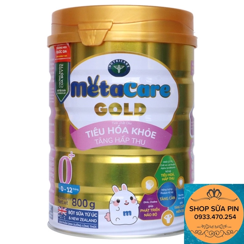 Sữa bột metacare gold số 0 800g