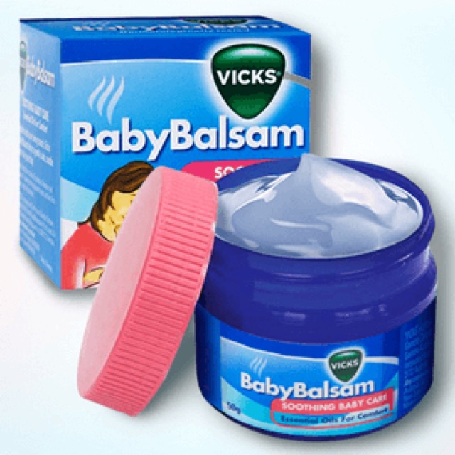 Dầu bôi ấm ngực giảm ho Vicks Baby Balsam - Úc (3m+)