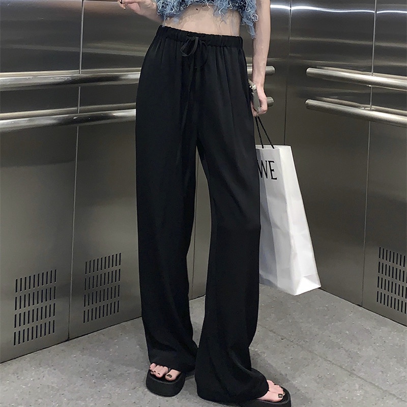 Quần ỐNg RộNg Lưng Cao ThờI Trang Cho Nữ