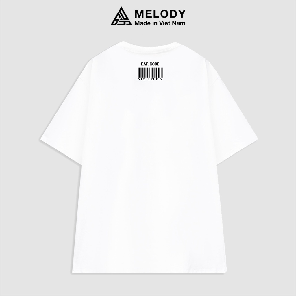 Áo Thun Unisex Nam Nữ Tay Lỡ Form Rộng Oversize Local Brand MELODY, Áo Phông Cotton 100% LBMLD Basic Tee