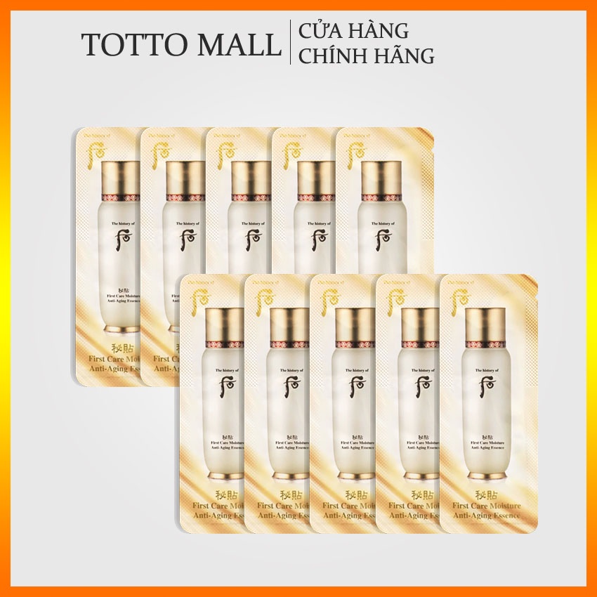 [Date 24 - 10 gói] Tinh chất First Care Whoo First Care Moisture Anti-Aging Essence 1ml/gói