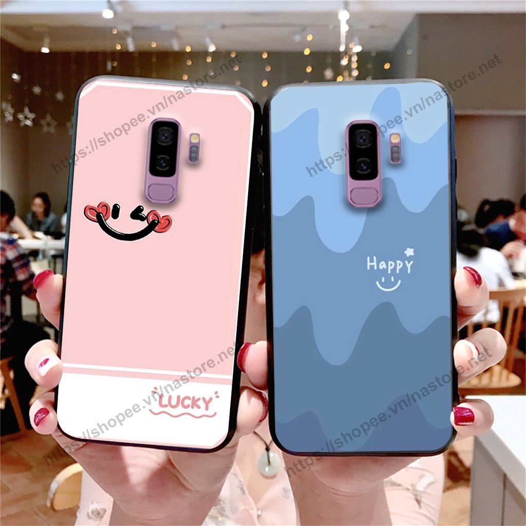 Ốp lưng Samsung S9 / S9 Plus / S9+ mặt cười, họa tiết caro đơn giản đẹp cute