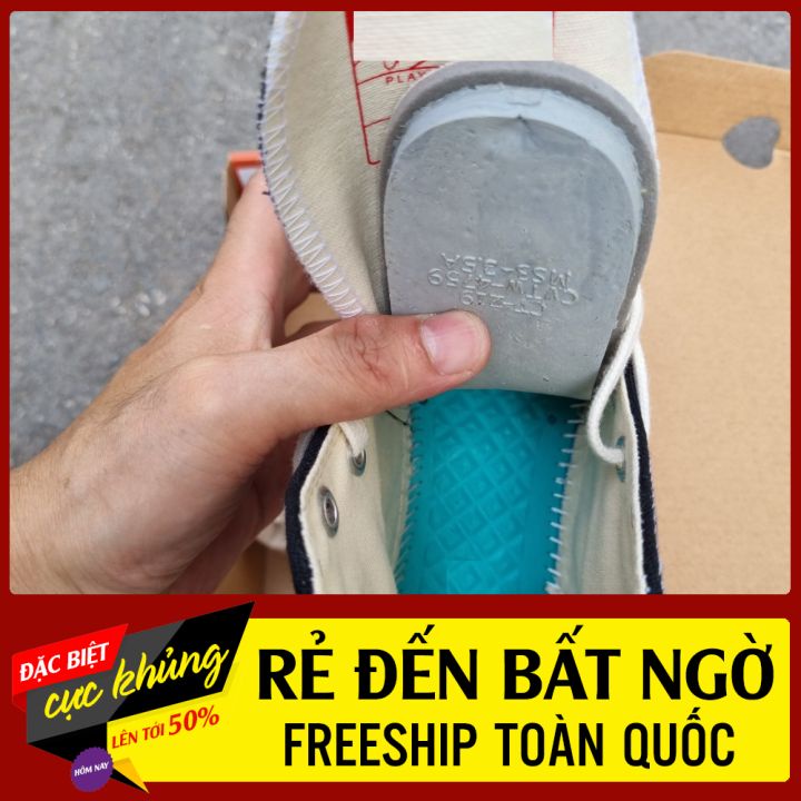 Giày đen trắng cao thấp cho nam nữ