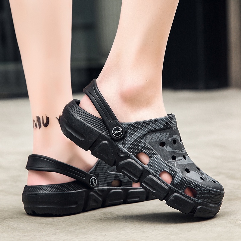 【JINTOHO】 Xăng đan Thể Thao Nhẹ Nhàng Thoáng Khí Họa Tiết Rằn Ri Thời Trang Đi Biển Mùa Hè Cho Nam