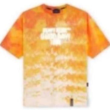 Áo thun loang màu TSUN phản quang -Flame TieDye Cam