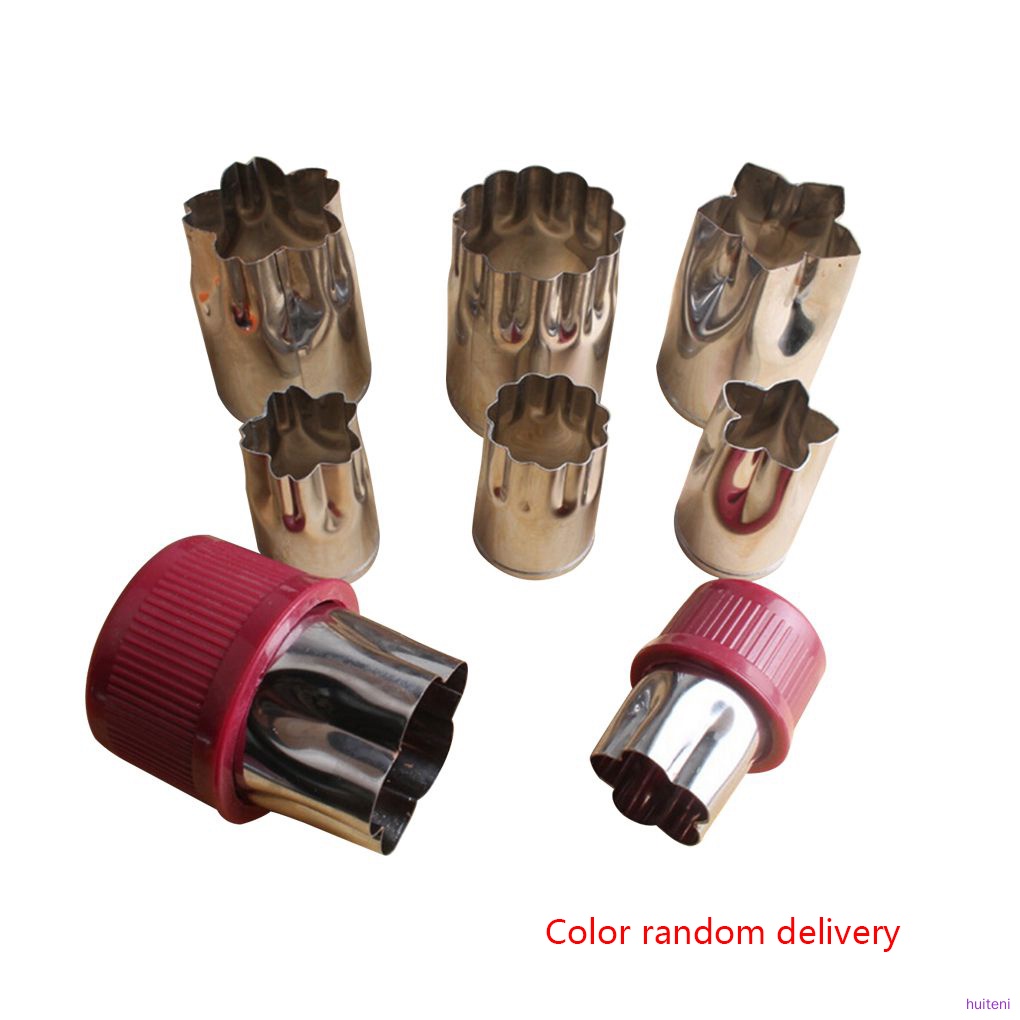 Set 8 Khuôn Cắt Tạo Hình Hoa Trang Trí Bánh Bằng Thép Không Gỉ
